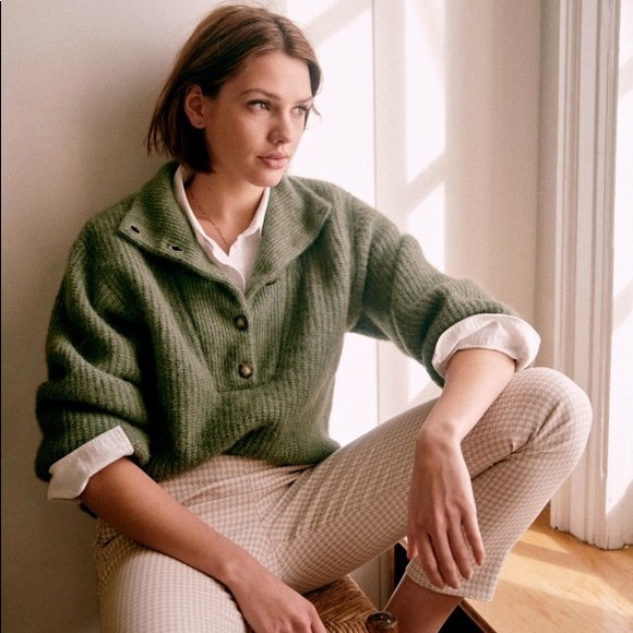 BRAND NEW Sézane Micky Jumper (Khaki) - Picture 2 of 6